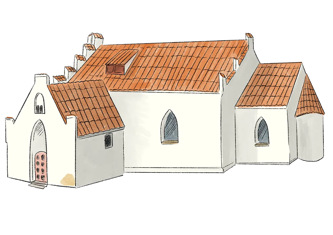 Illustration af Butterup Kirke